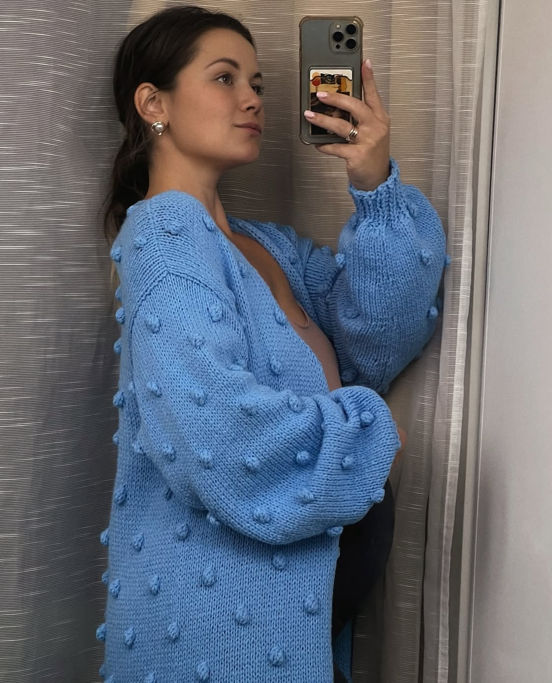 Шишечки, цвет голубой