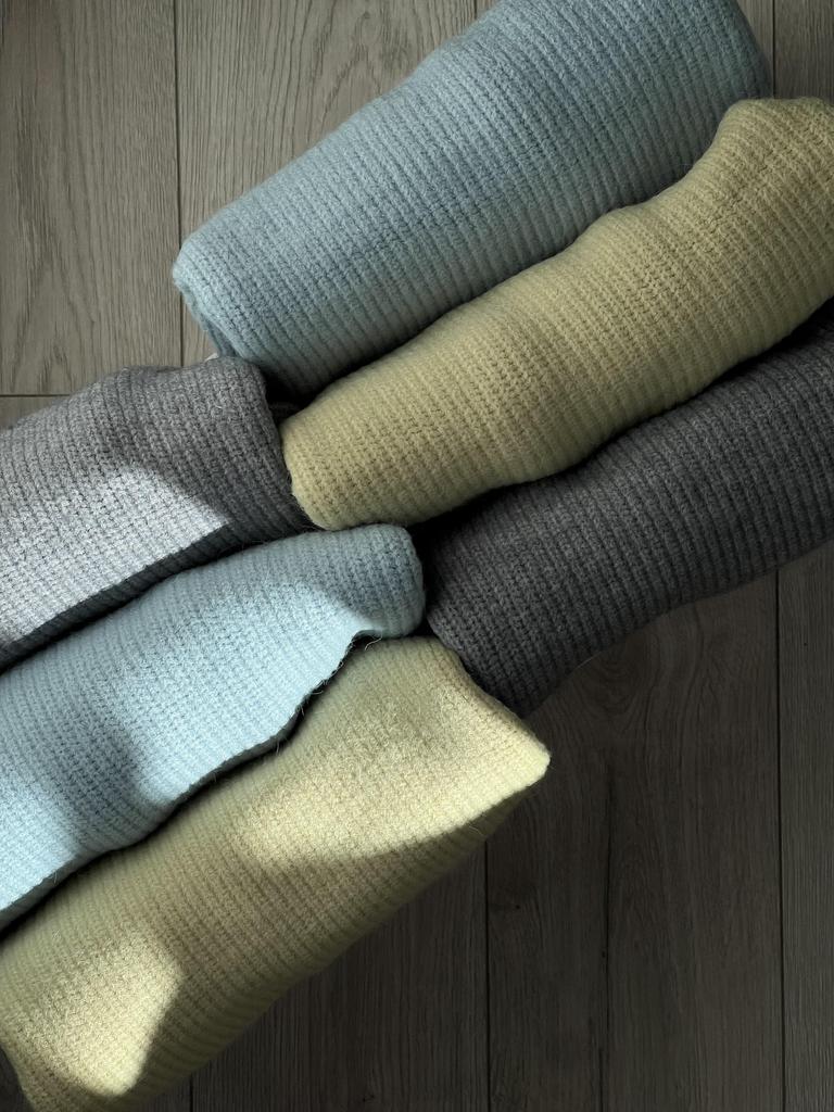 Свитер реглан из мериноса, серый