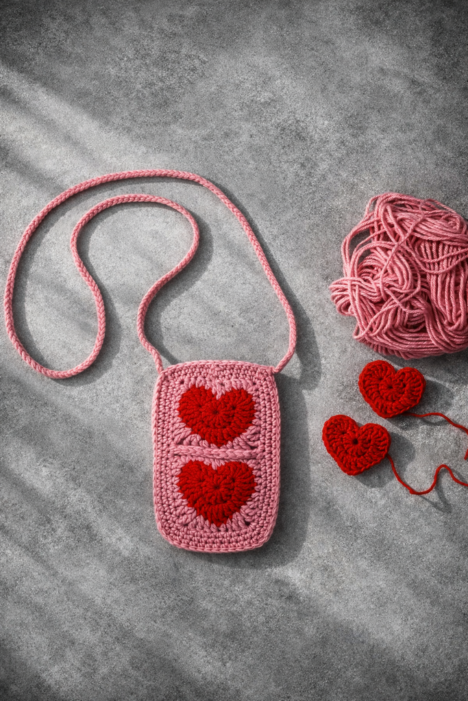 Мини-сумочка для телефона “Heart”