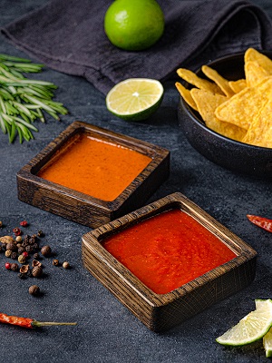 Соусник, сет из 2х штук / тарелочки для соуса, приправ, оливок, цвет венге