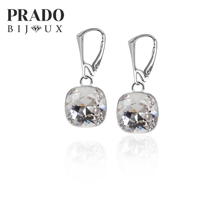 Серьги "Square  style" crystall