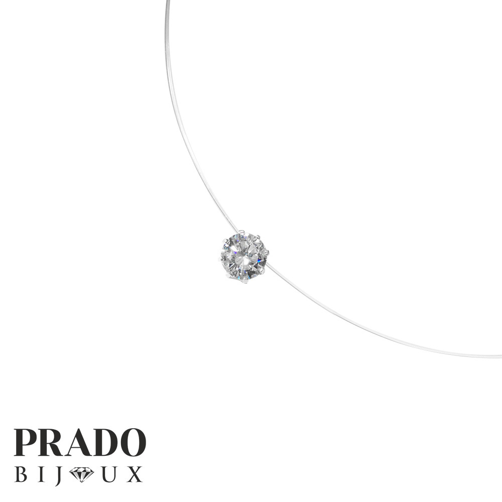 Кулон "Solitaire" swarovski zirconia 6 мм