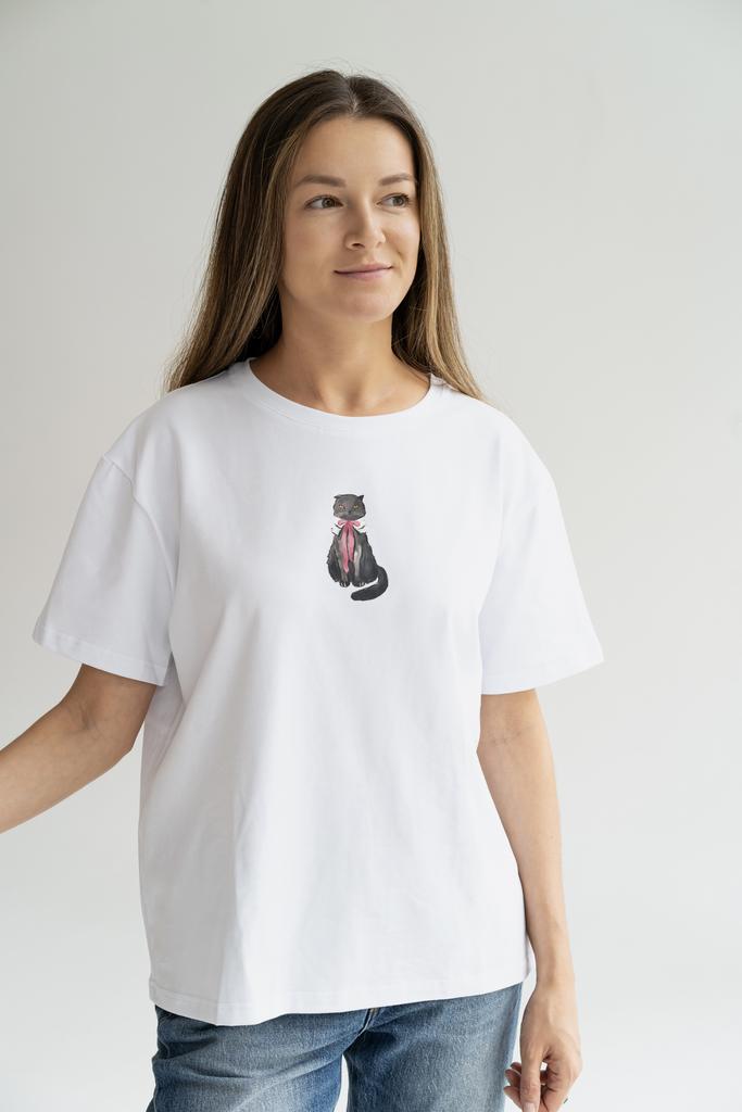 Футболка белая с принтом на выбор