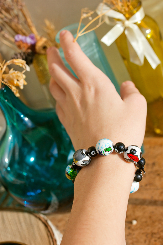 Деревянный браслет Тоторо