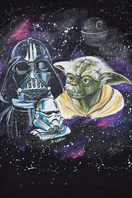 Футболка Звездные войны - Дарт Вейдер, Йода