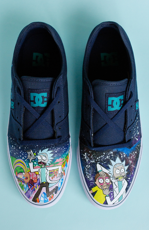 Кеды с росписью Рик и Морти-2