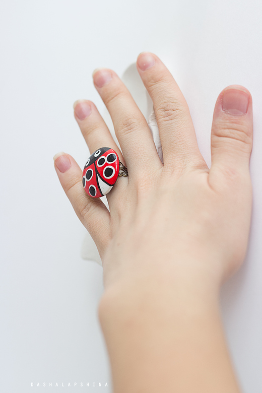 Колечко "Божья коровка"