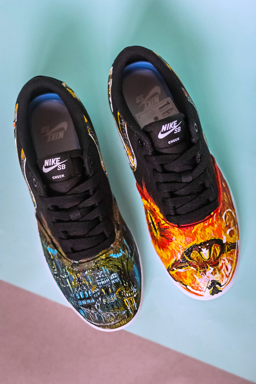 Кеды с росписью - Властелин колец. Кольцо Всевластия. Цена за роспись!