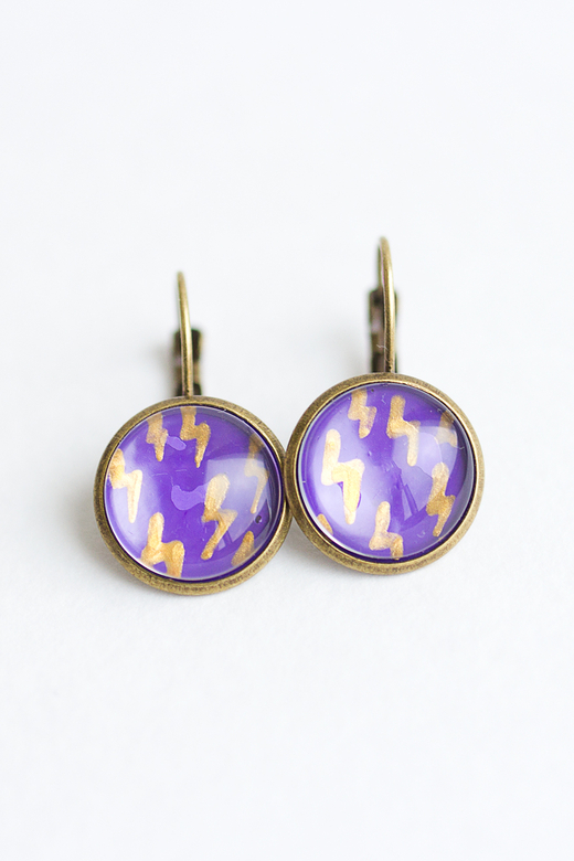 Серьги по мотивам Перси Джексона - Молнии