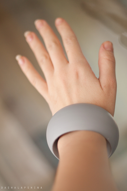 Браслет с росписью "Gray"