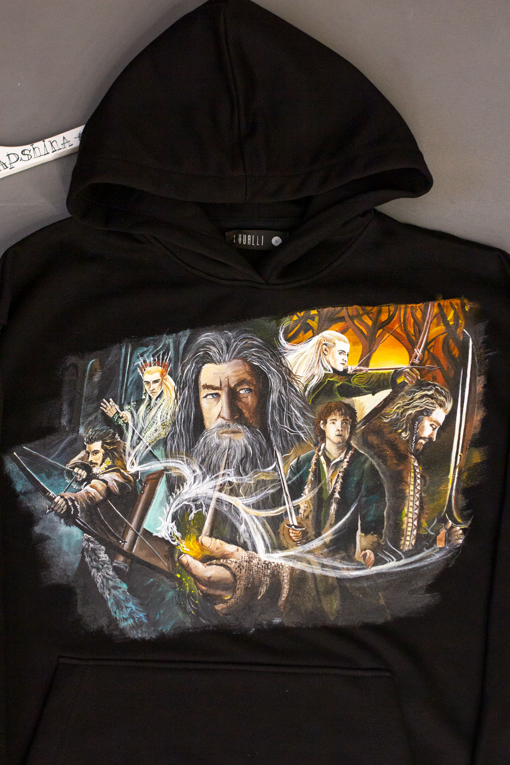 Толстовка с росписью - Хоббит и Властелин колец
