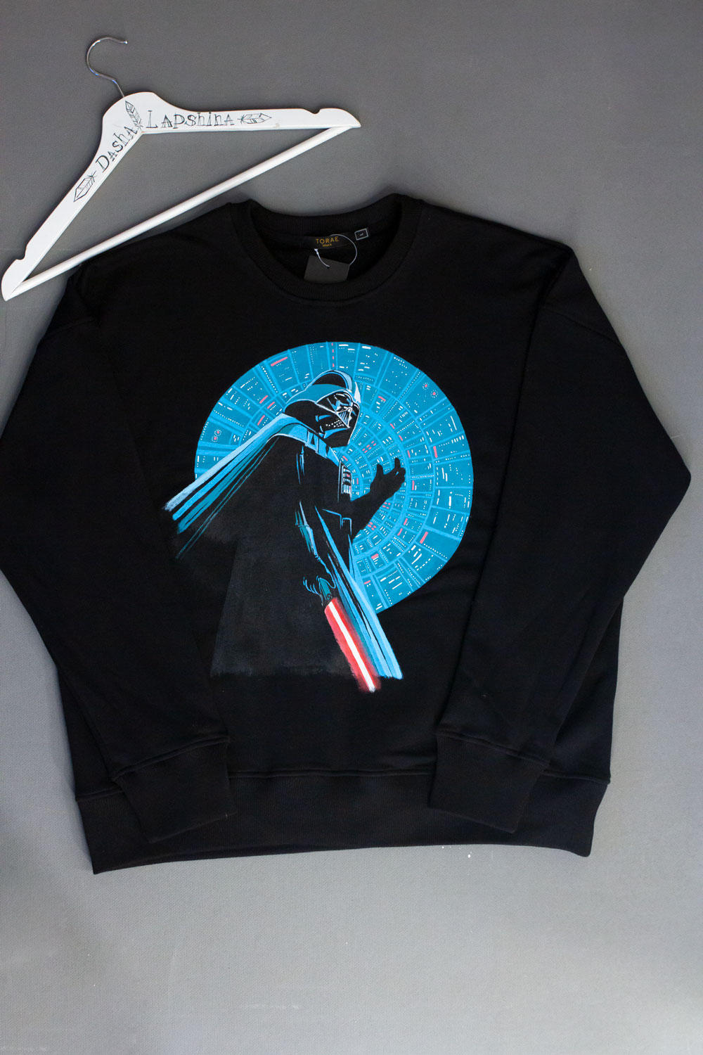 Свитшот с росписью - Дарт Вейдер