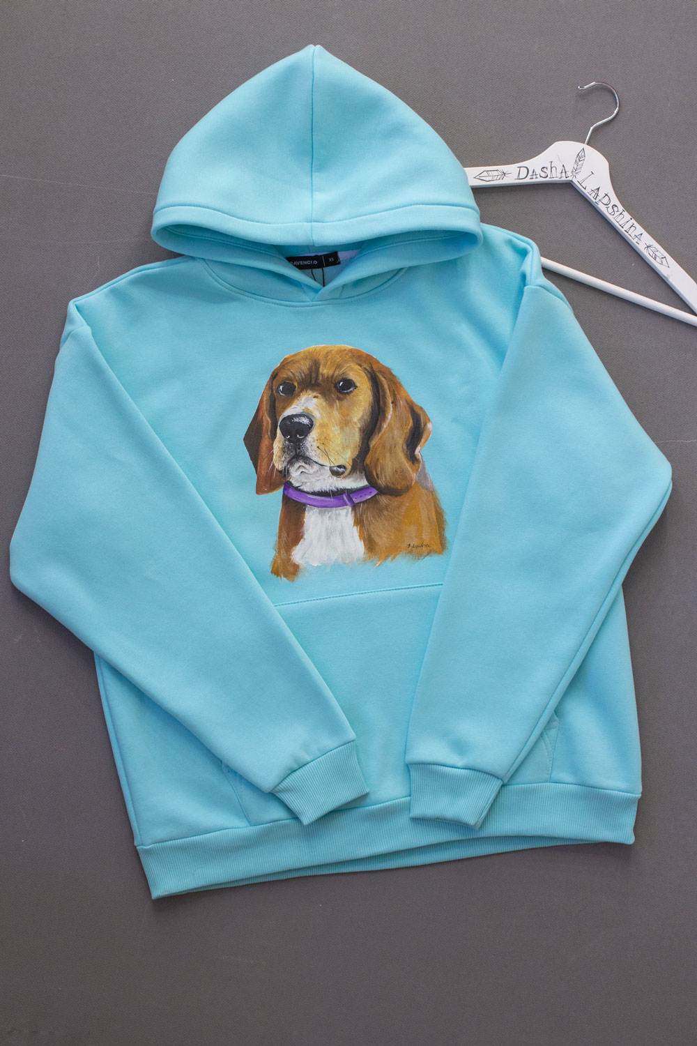 Худи или свитшот с росписью - Бигль