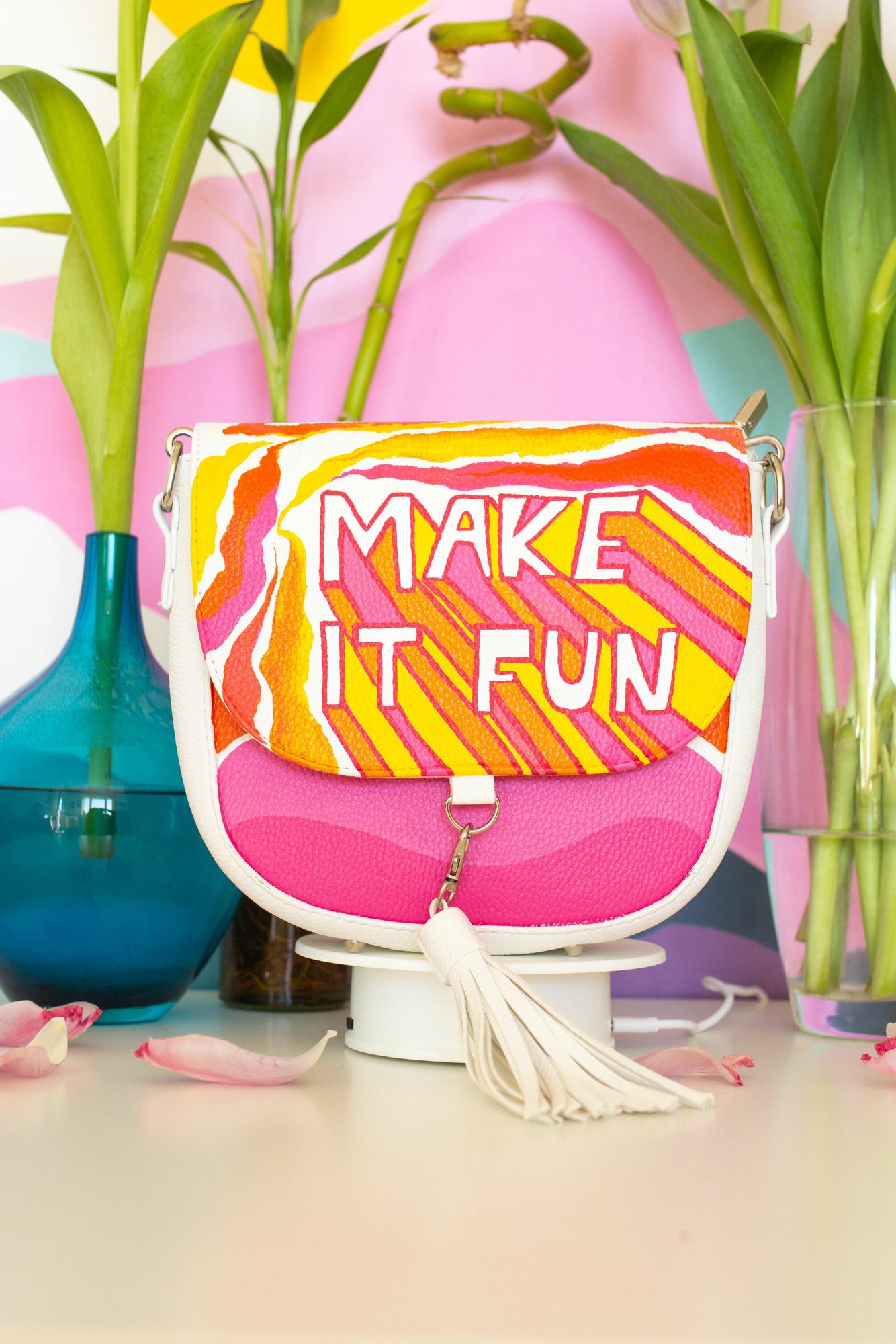 Сумка через плечо с ярким рисунком - MAKE IT FUN