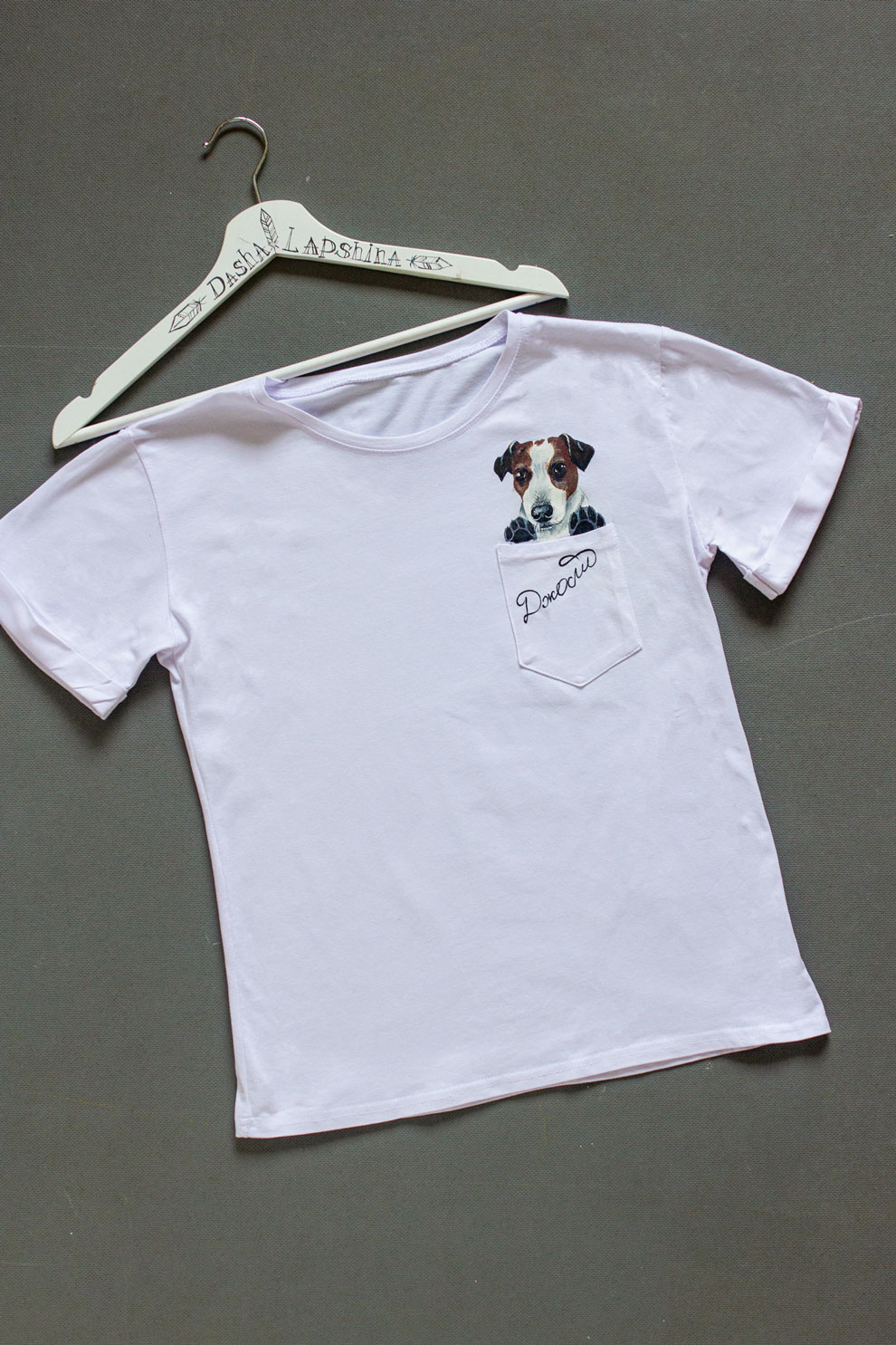 Футболка с портретом собаки - Джек Рассел