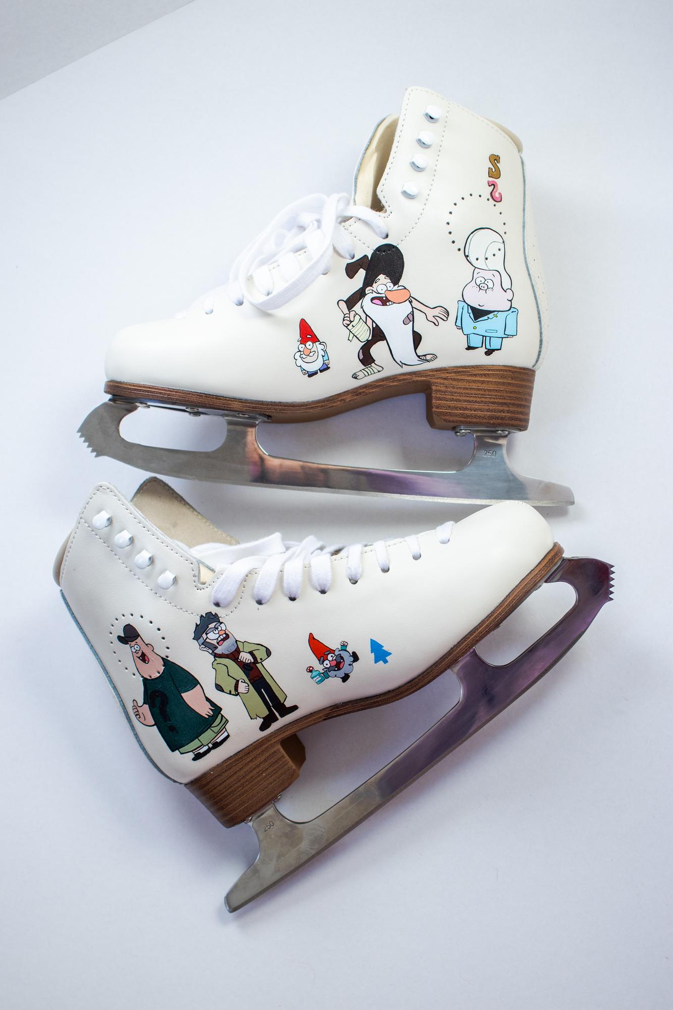 Роспись фигурных коньков - Gravity Falls
