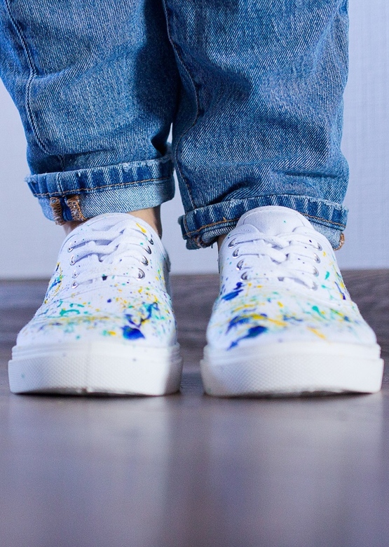 Кеды с брызгами красок Burst of Colors