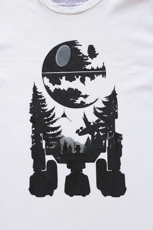 Футболка с росписью "Звездные войны"