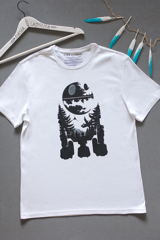 Футболка с росписью "Звездные войны"