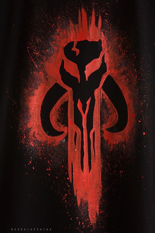 Футболка с росписью "Mythosaur"