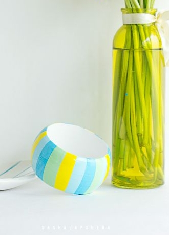 Браслет с росписью "По-летнему"