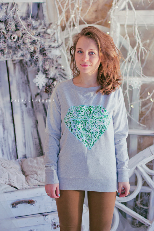 Толстовка с росписью True Diamond