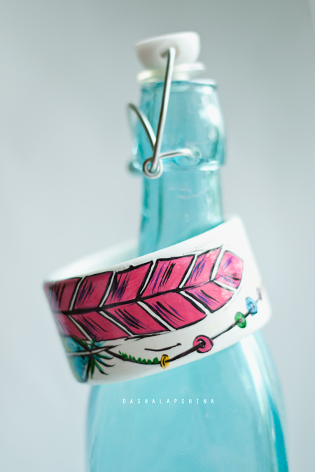 Браслет с росписью Hi, wind