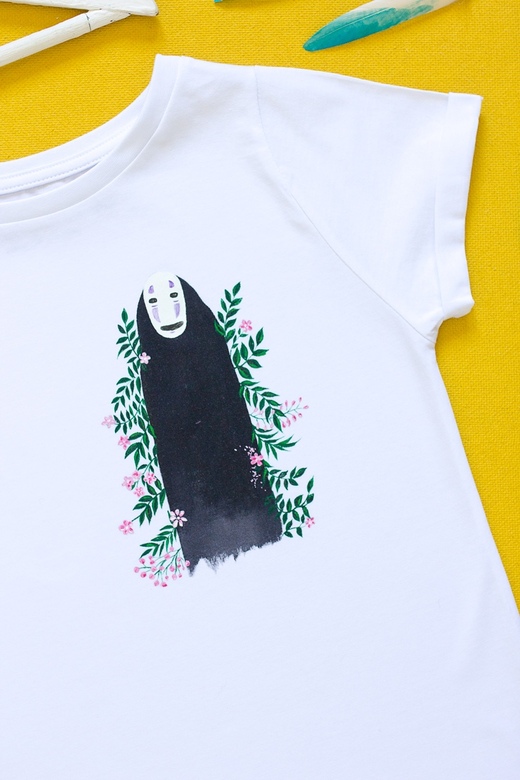 Футболка с росписью Kaonashi #2