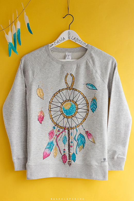 Толстовка с росписью Dream Catcher