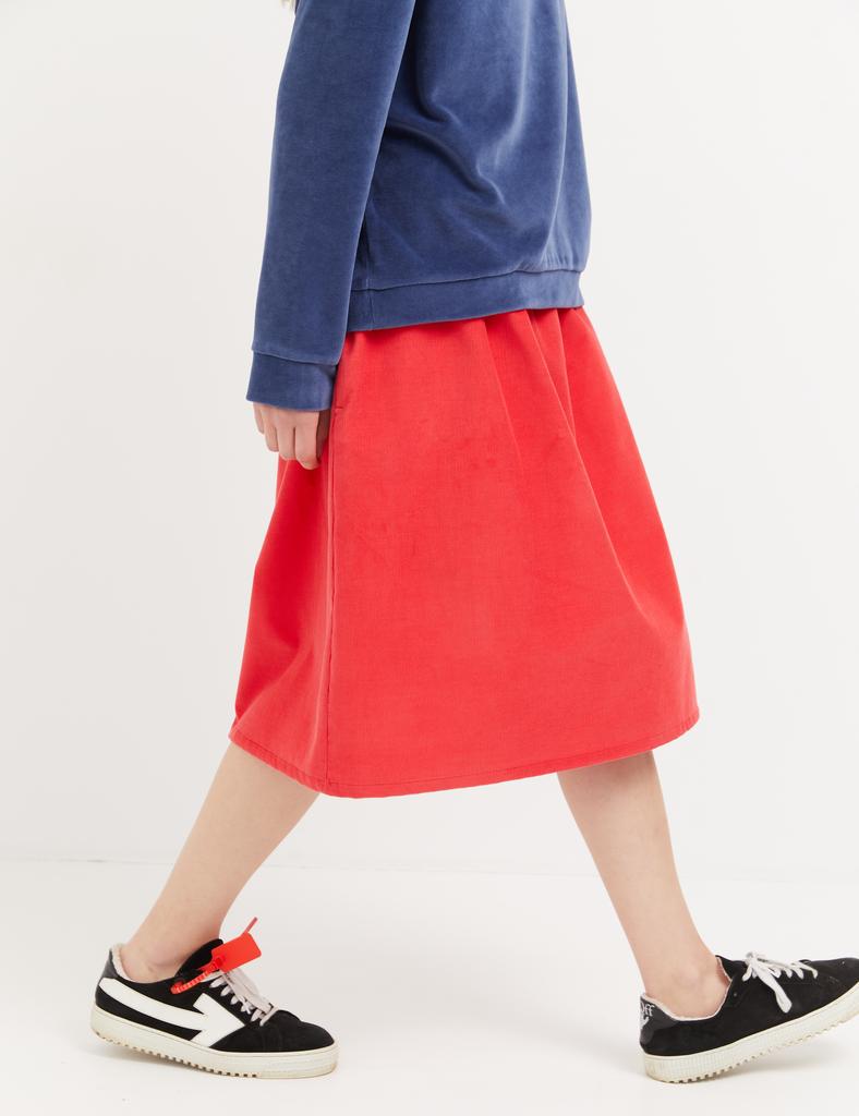 Micro-corduroy skirts