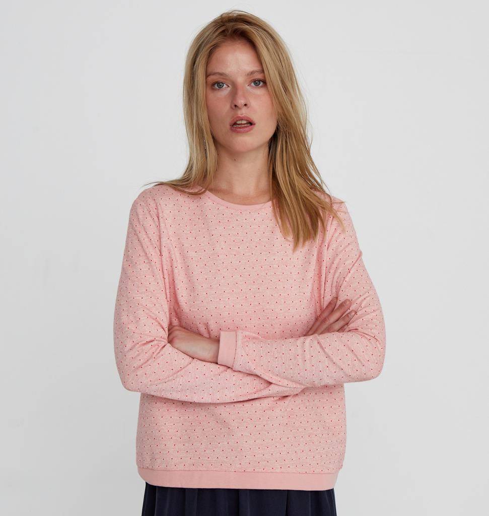 Berry jacquard sweatshirt