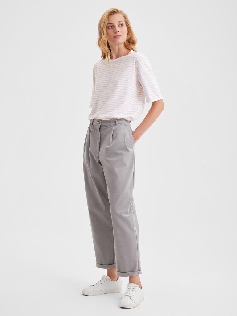 Grey corduroy trousers