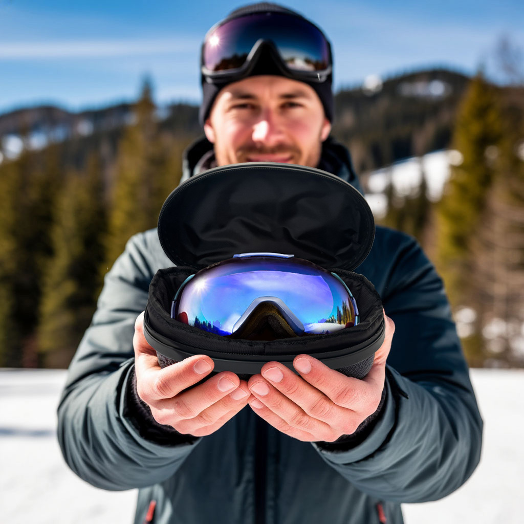 Ski goggles case