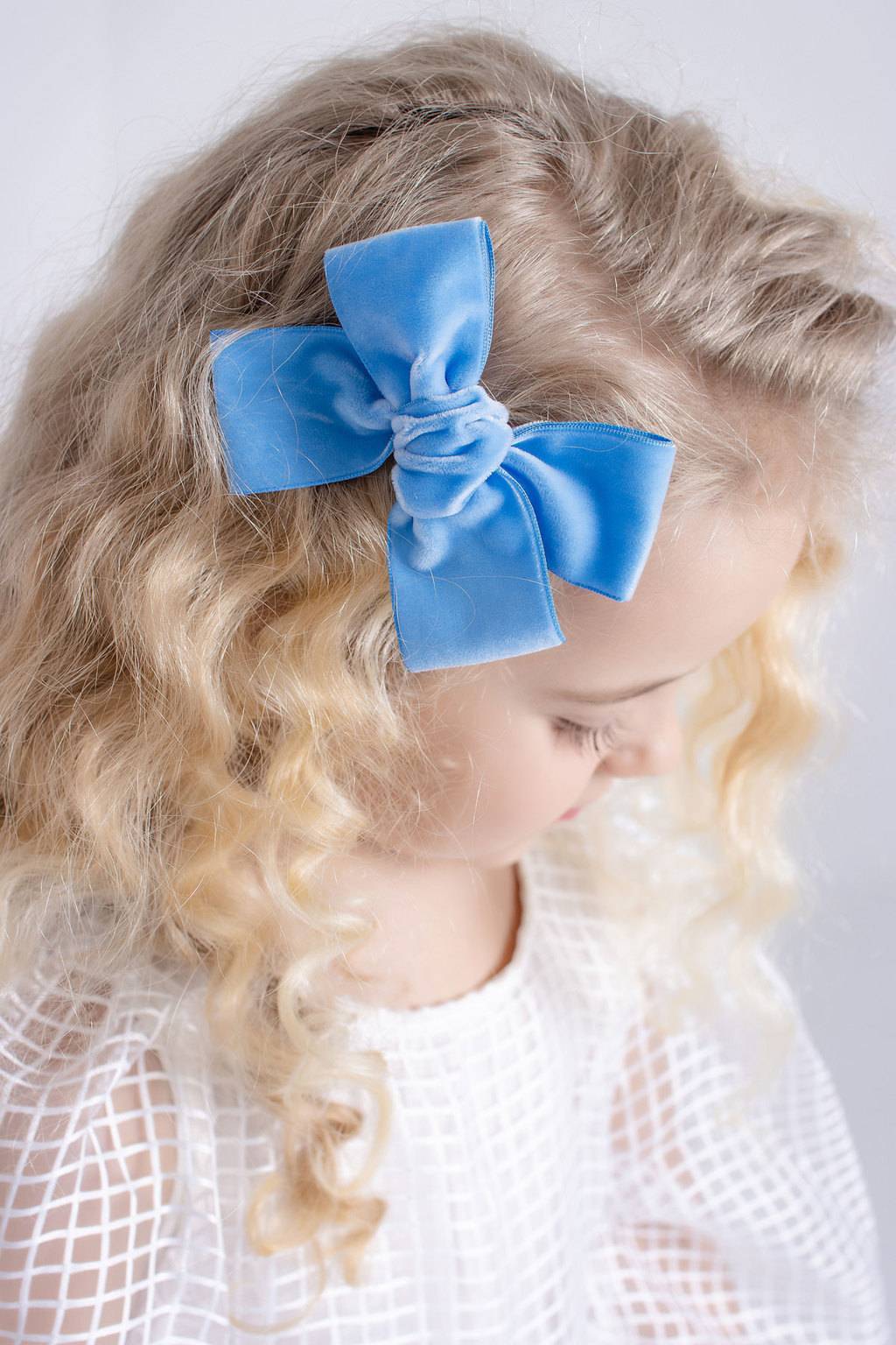Заколка "Бантик BOW" цвет: голубой