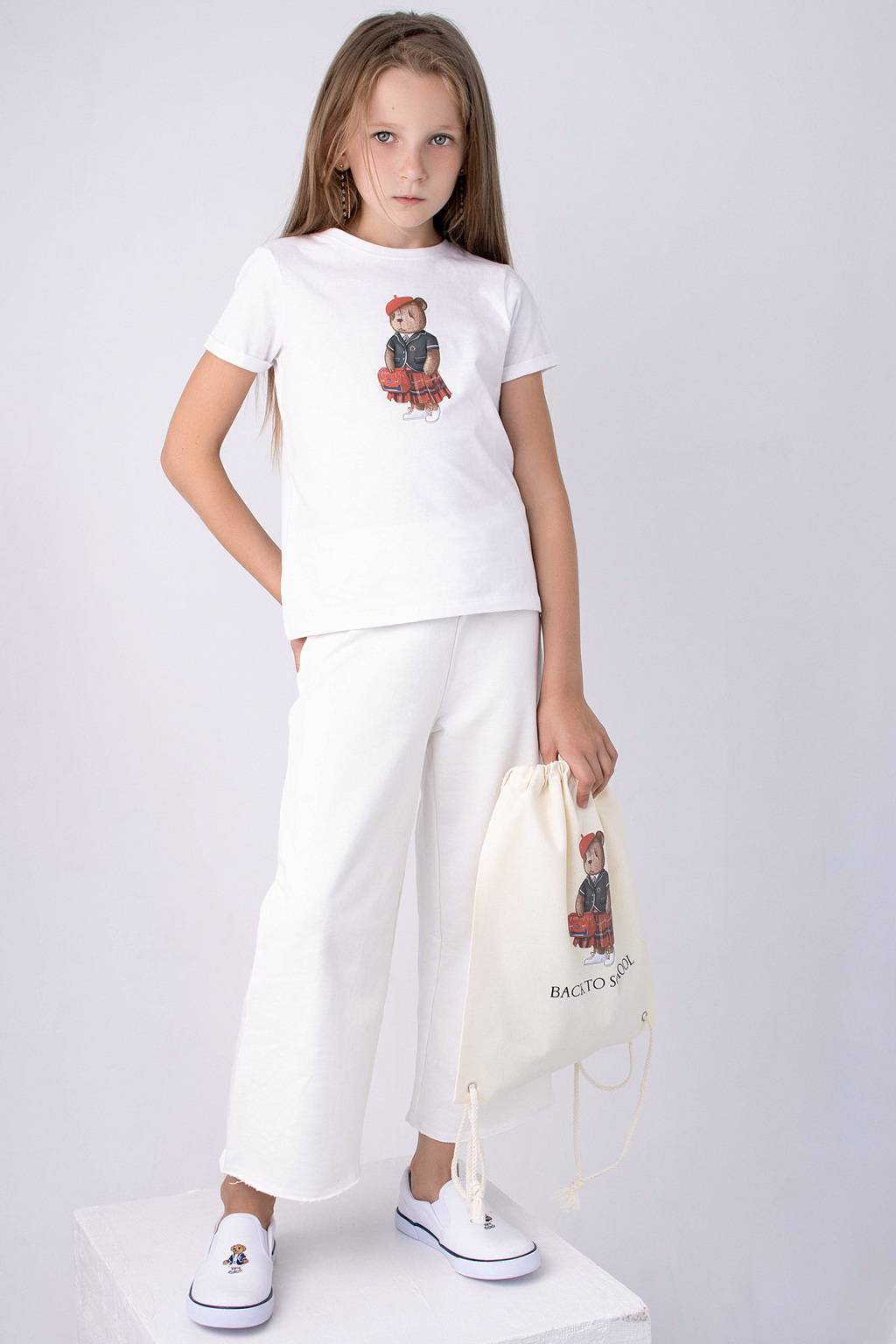 Футболка Stefani, медведь красная форма