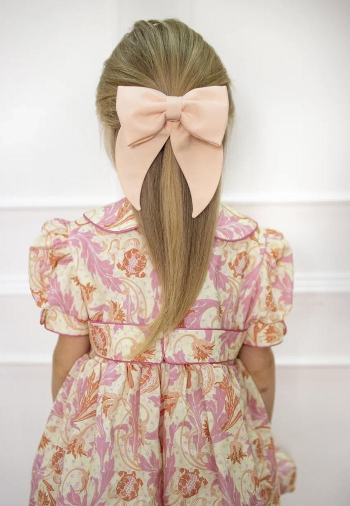 Бант на заколке «Varvara», цвет: персиковый