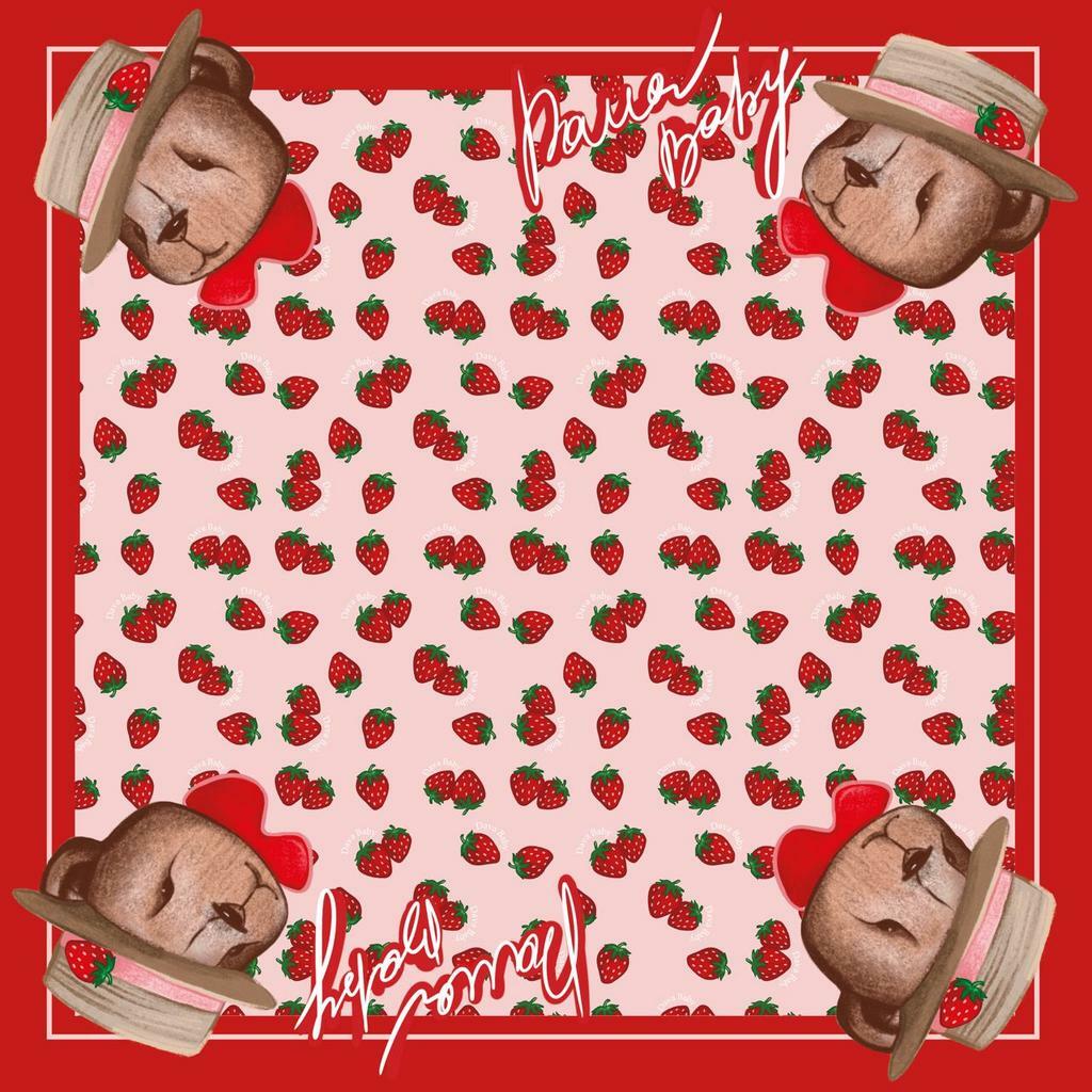 Шелковый платок Strawberry