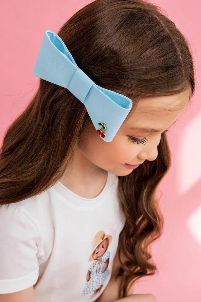 Бант на заколке "Betty/Cherry" цвет: голубой
