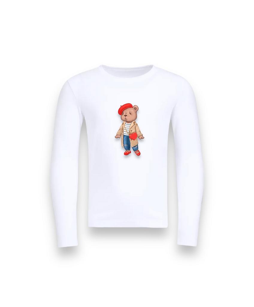 Лонгслив "Mary в тренче" цвет: белый