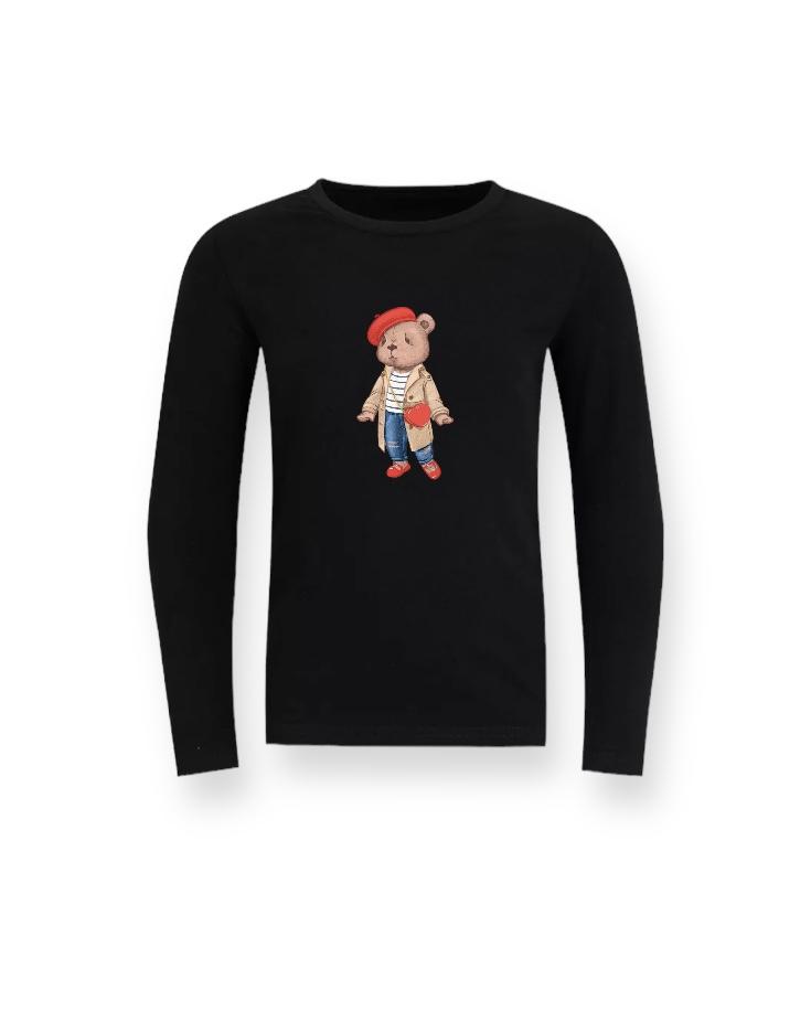 Лонгслив "Mary в тренче" цвет: черный