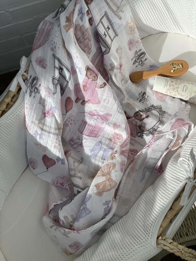 Пеленка муслиновая “Silk Dava" размер XL цвет: розовый