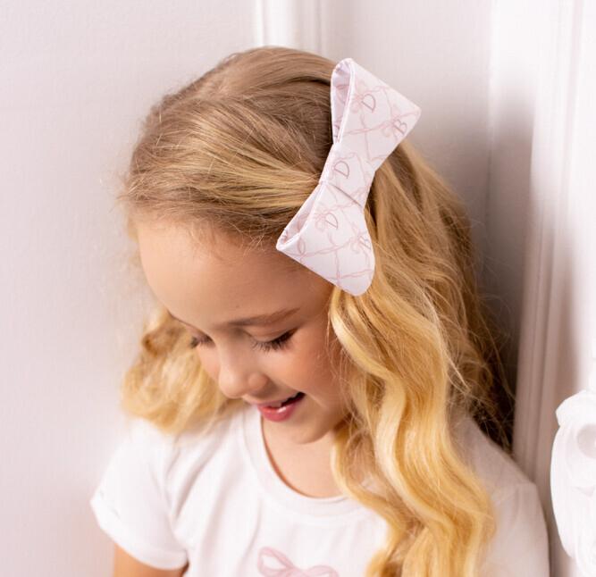 Бант на заколке "Betty Dava" цвет: розовая пудра