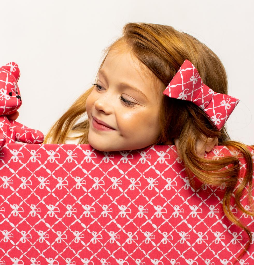 Бант на заколке "Betty Dava" цвет: красный