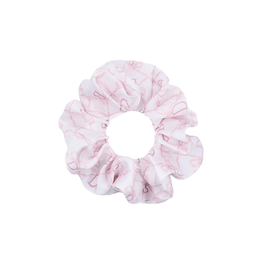 Скранч-резинка шелковая "DAVA" цвет: розовая пудра