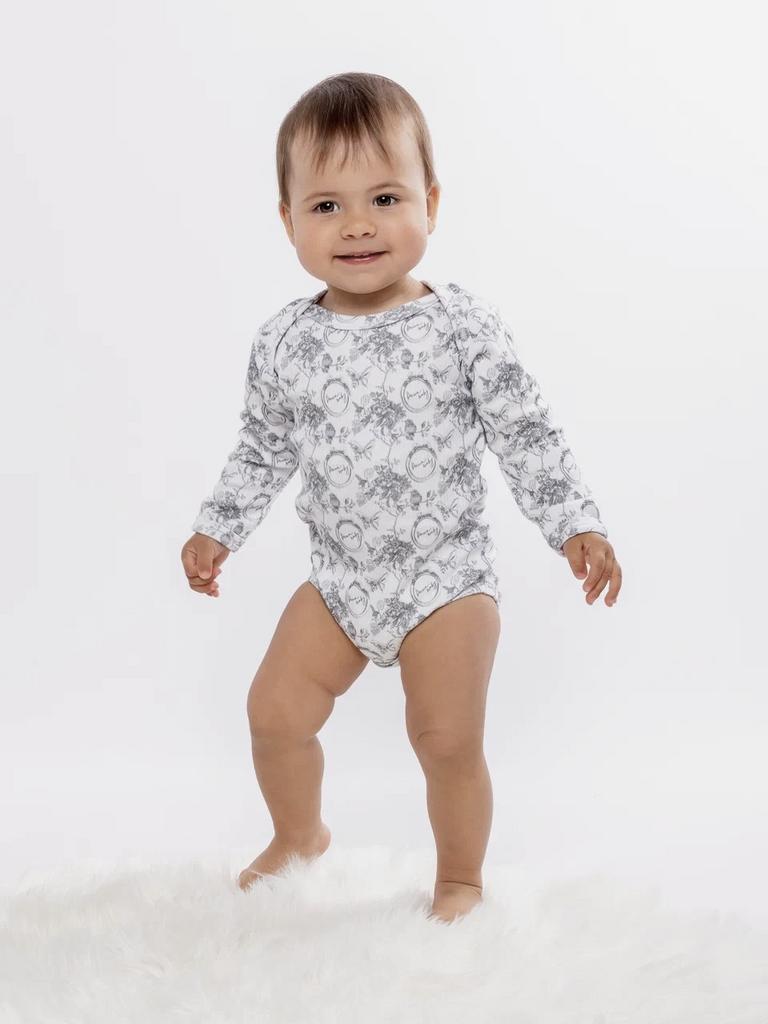 Боди с длинным рукавом Classic Vintage, цвет: серый