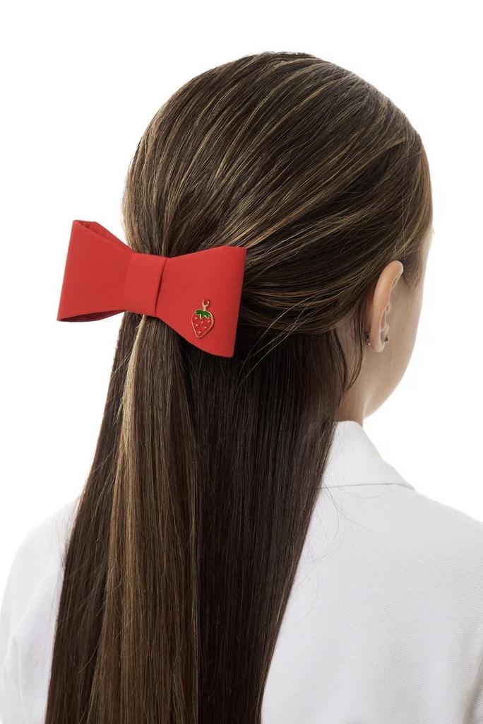 Бант на заколке "Betty/Strawberry" цвет: красный