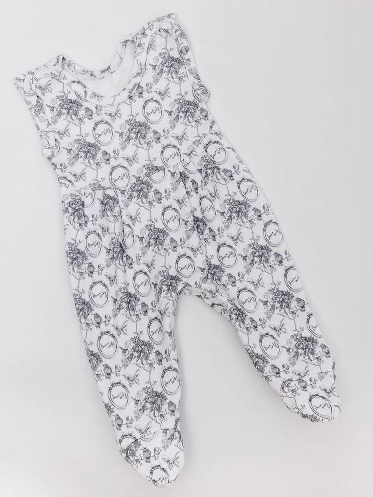 Комбинезон-cлип без рукавов Classic Vintage, цвет: серый/белый