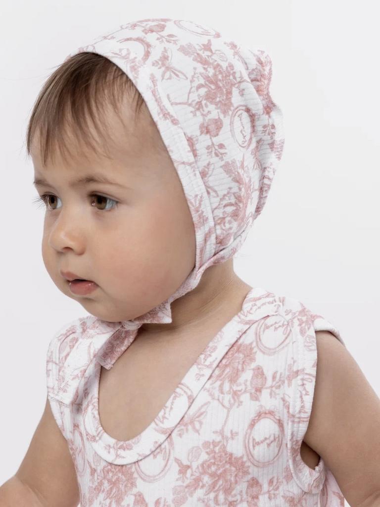 Чепчик Classic Vintage, цвет: розовая пудра/белый