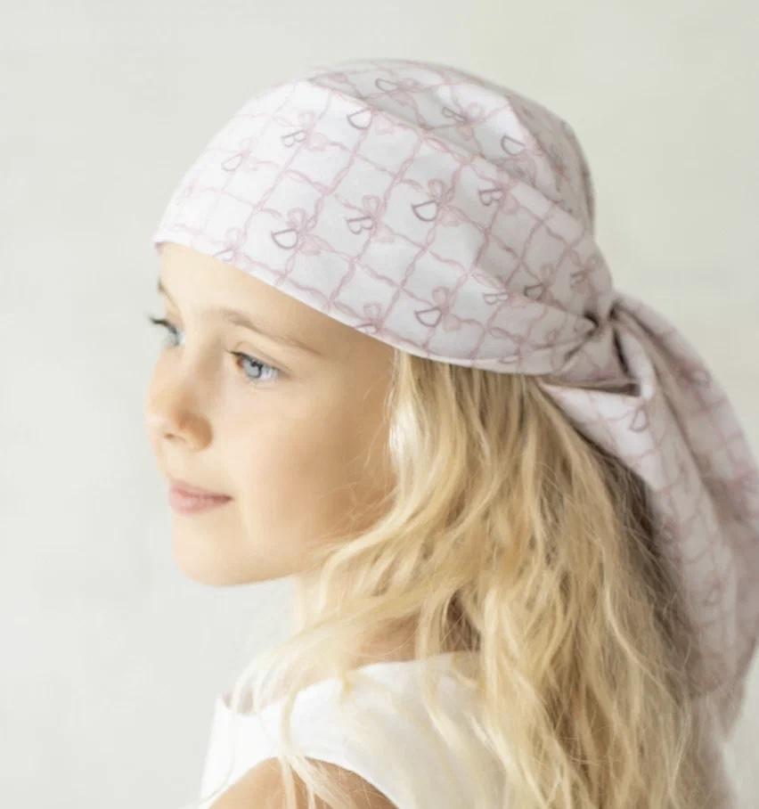 Хлопковый платок "Color Dava" цвет: розовая пудра