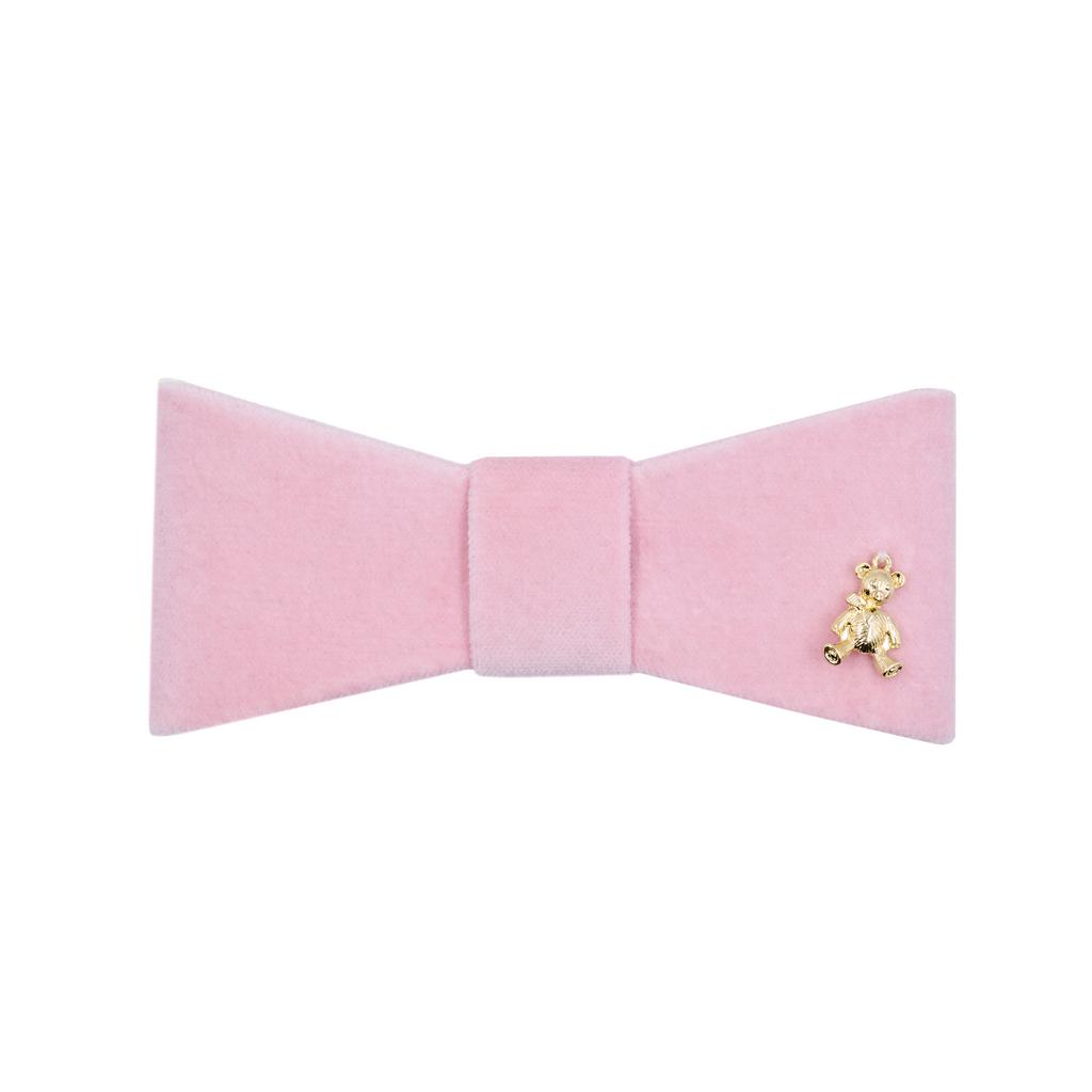 Бант на заколке "Betty Lady Pink Velvet"